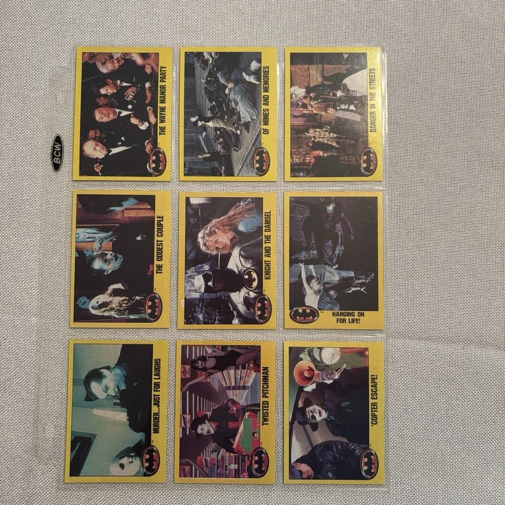 1989 Topps Batman Movie Picture Cards Series 2 Complete Set with 22 Stickers‎